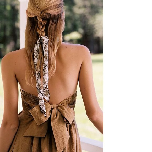 Anthropologie Maeve High-Low Strapless Midi Dress - Picture 4 of 6